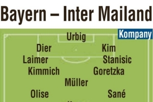 Kaiyun网页版-图片报预测拜仁vs国米首发：凯恩、萨内pk劳塔罗、图拉姆