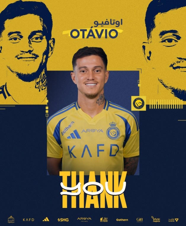 Kaiyun中国官网-利雅得胜利官方宣布30岁葡萄牙中场奥塔维奥转会至库迪西亚